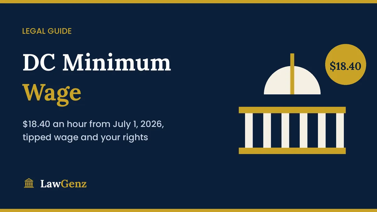 DC minimum wage 2026 guide, $18.40 an hour
