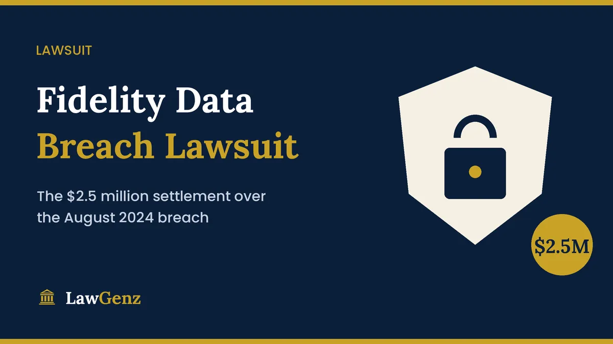 Fidelity Investments data breach lawsuit and $2.5 million settlement