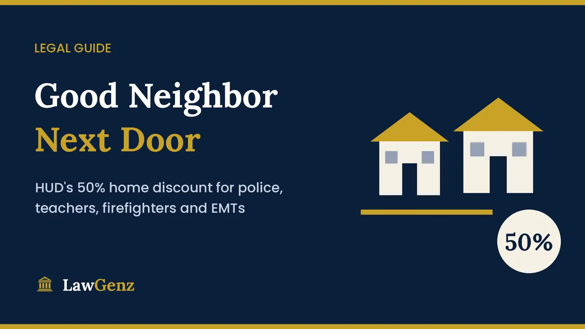 Good Neighbor Next Door HUD program guide for police, teachers, firefighters and EMTs
