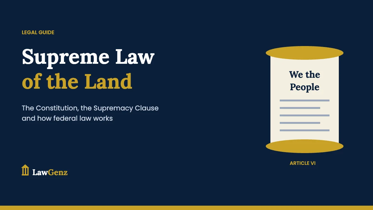 Supreme law of the land: the U.S. Constitution and Supremacy Clause