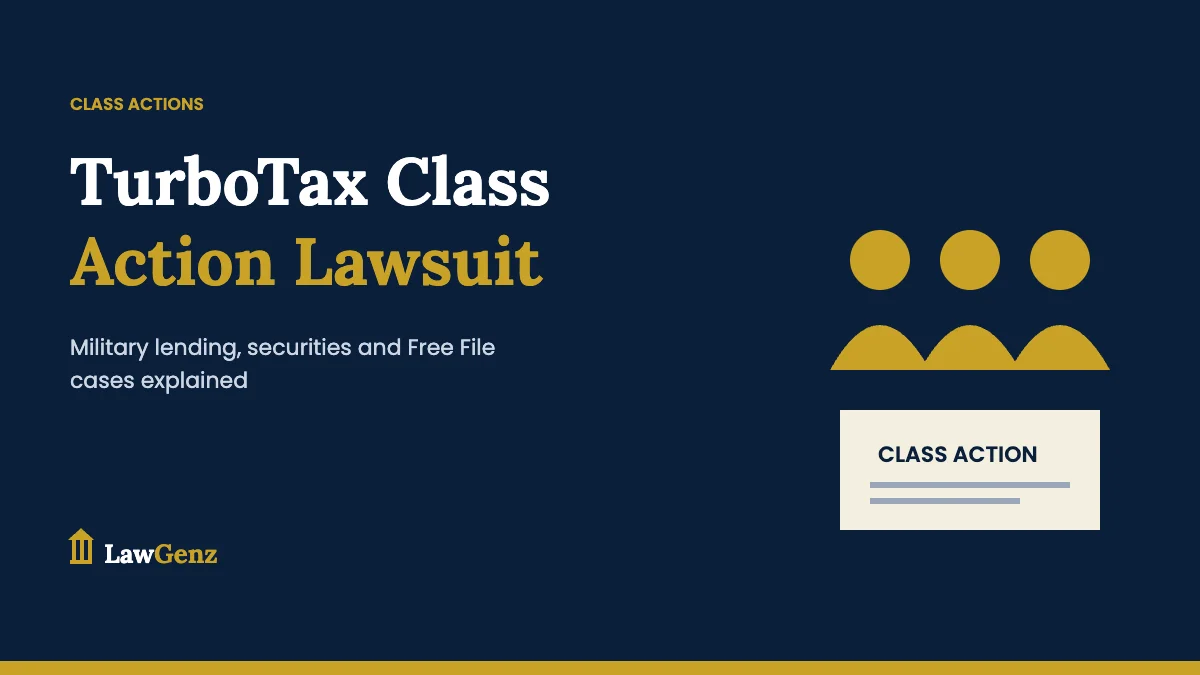 TurboTax class action lawsuit cases explained